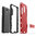Slim Armour Tough Shockproof Case & Stand for LG Q Stylus - Red
